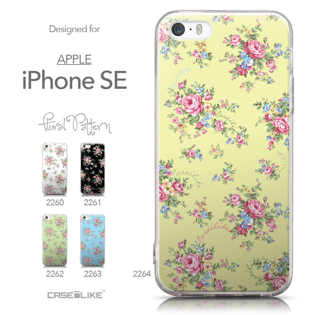 Collection - CASEiLIKE Apple iPhone SE back cover Floral Rose Classic 2264