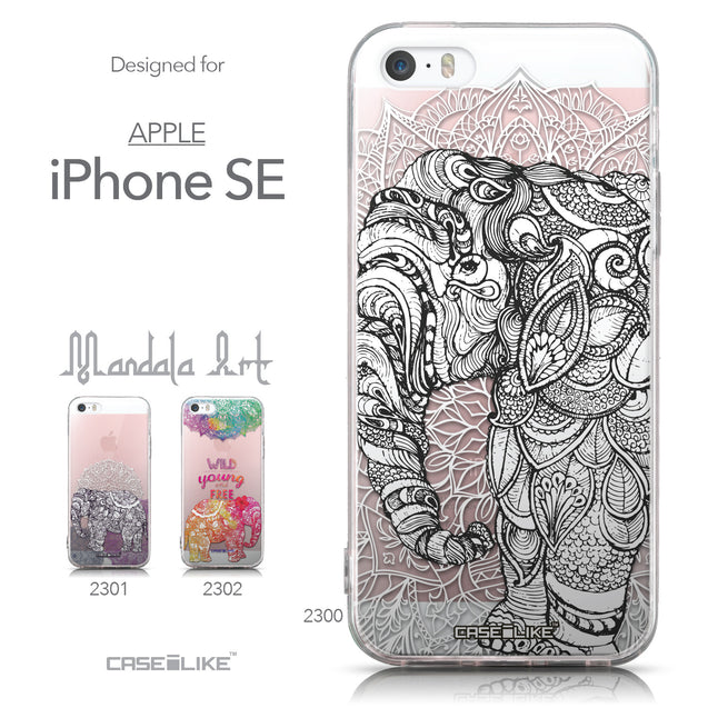 Collection - CASEiLIKE Apple iPhone SE back cover Mandala Art 2300
