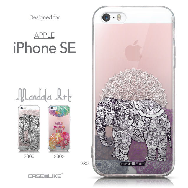 Collection - CASEiLIKE Apple iPhone SE back cover Mandala Art 2301