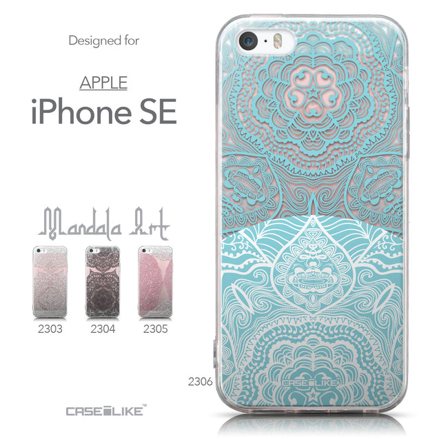 Collection - CASEiLIKE Apple iPhone SE back cover Mandala Art 2306