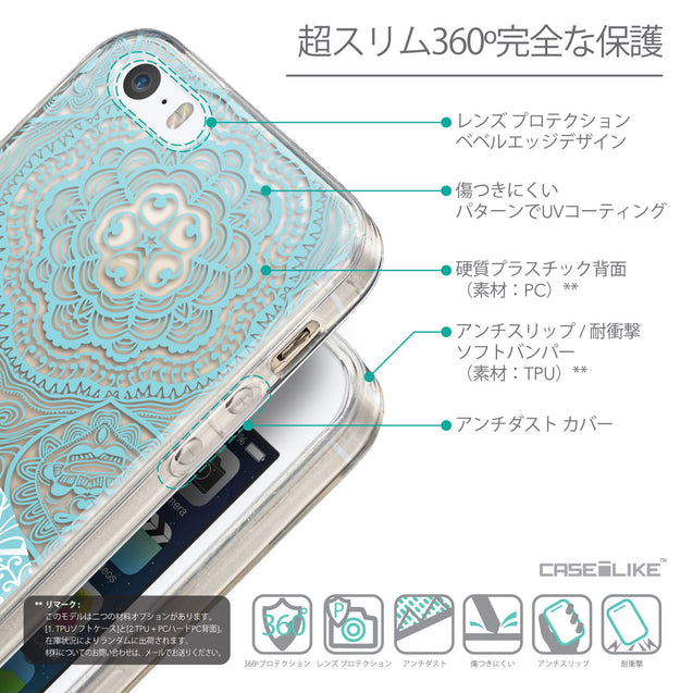 Details in Japanese - CASEiLIKE Apple iPhone SE back cover Mandala Art 2306