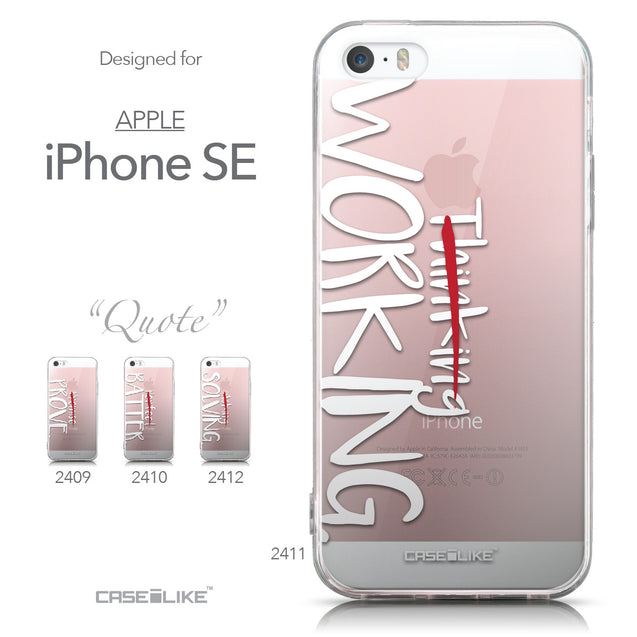 Collection - CASEiLIKE Apple iPhone SE back cover Quote 2411