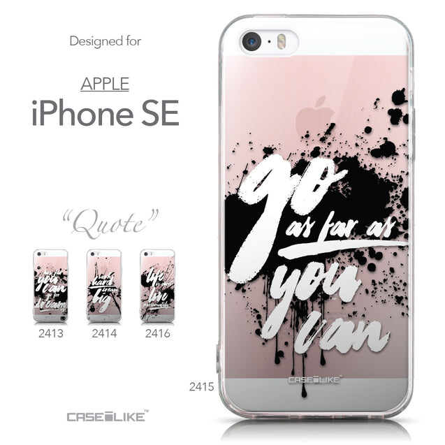 Collection - CASEiLIKE Apple iPhone SE back cover Quote 2415