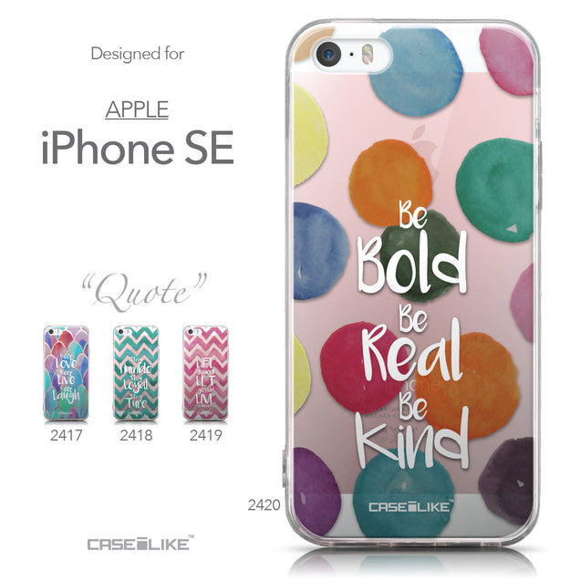 Collection - CASEiLIKE Apple iPhone SE back cover Quote 2420