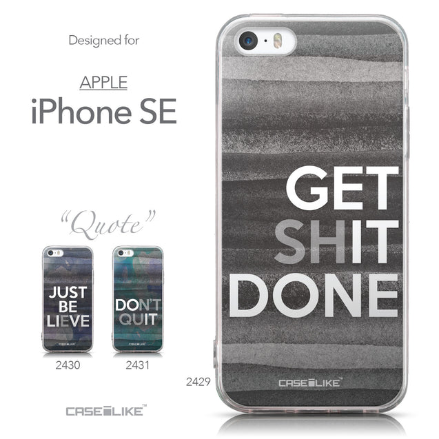 Collection - CASEiLIKE Apple iPhone SE back cover Quote 2429