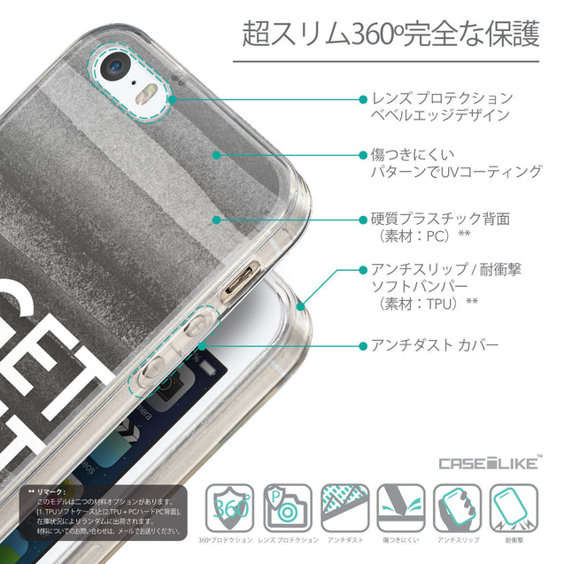 Details in Japanese - CASEiLIKE Apple iPhone SE back cover Quote 2429