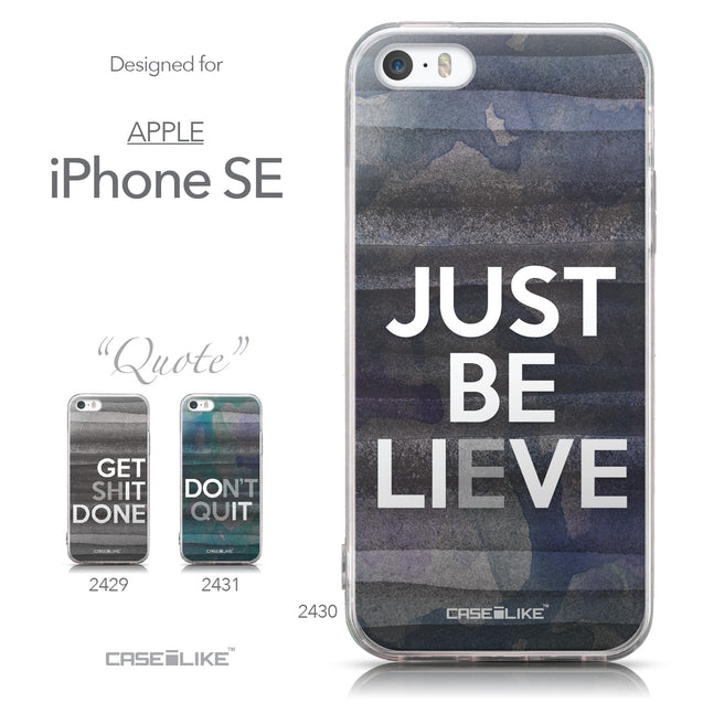 Collection - CASEiLIKE Apple iPhone SE back cover Quote 2430