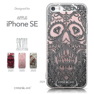 Collection - CASEiLIKE Apple iPhone SE back cover Art of Skull 2524