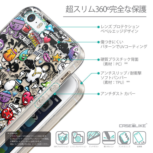 Details in Japanese - CASEiLIKE Apple iPhone SE back cover Graffiti 2703