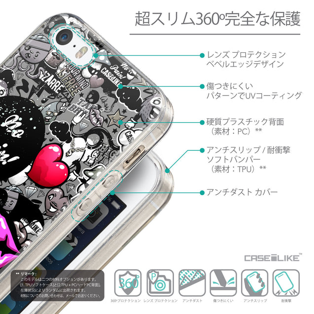 Details in Japanese - CASEiLIKE Apple iPhone SE back cover Graffiti 2708