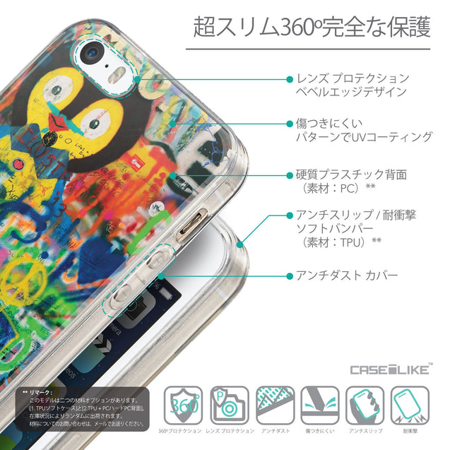 Details in Japanese - CASEiLIKE Apple iPhone SE back cover Graffiti 2723