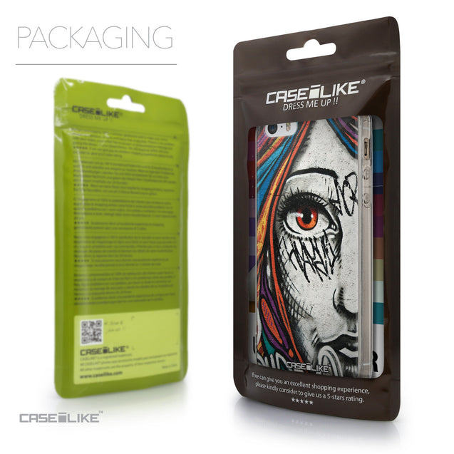 Packaging - CASEiLIKE Apple iPhone SE back cover Graffiti Girl 2724