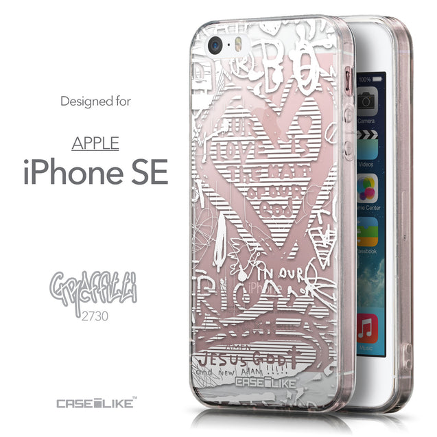Front & Side View - CASEiLIKE Apple iPhone SE back cover Graffiti 2730
