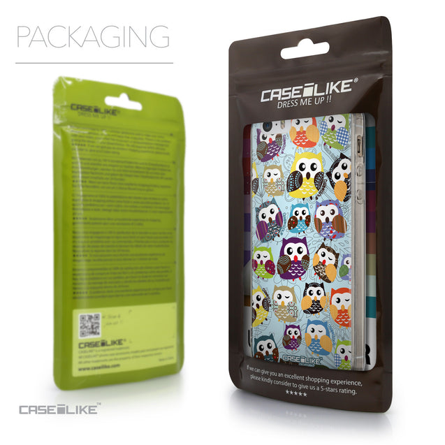 Packaging - CASEiLIKE Apple iPhone SE back cover Owl Graphic Design 3312