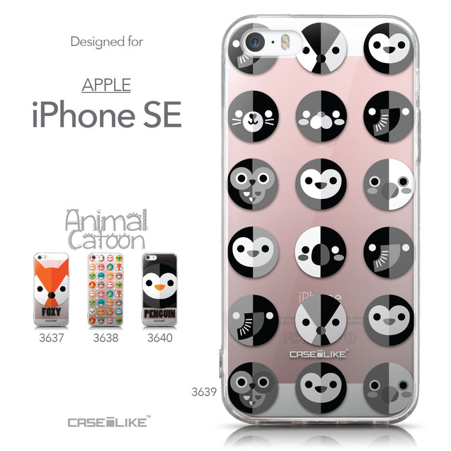 Collection - CASEiLIKE Apple iPhone SE back cover Animal Cartoon 3639