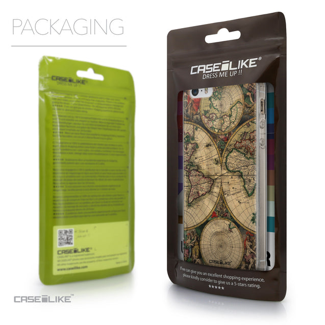Packaging - CASEiLIKE Apple iPhone SE back cover World Map Vintage 4607
