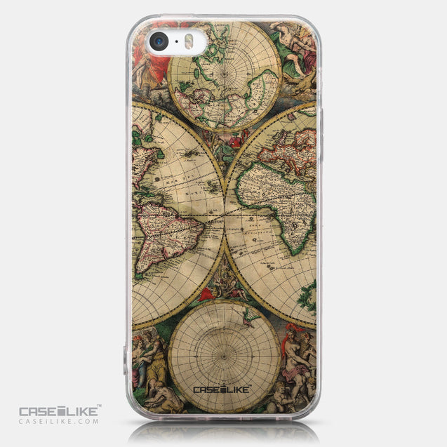 CASEiLIKE Apple iPhone SE back cover World Map Vintage 4607