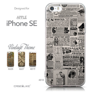 Collection - CASEiLIKE Apple iPhone SE back cover Vintage Newspaper Advertising 4818