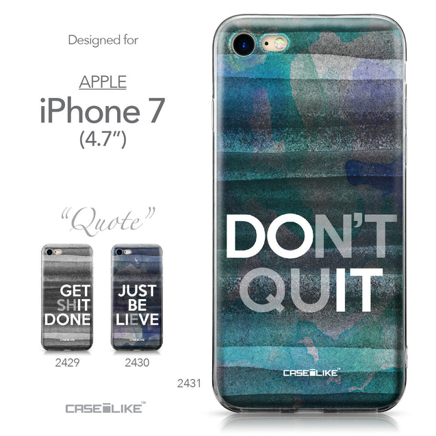 Apple iPhone 7 case Quote 2431 Collection | CASEiLIKE.com