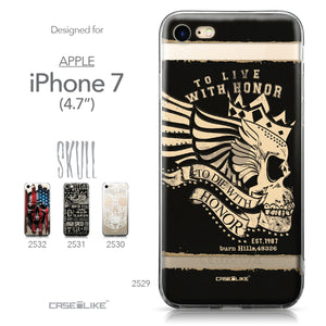 Apple iPhone 7 case Art of Skull 2529 Collection | CASEiLIKE.com