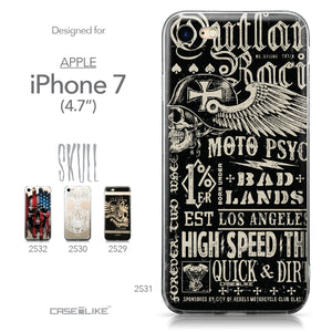 Apple iPhone 7 case Art of Skull 2531 Collection | CASEiLIKE.com