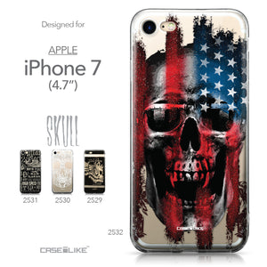 Apple iPhone 7 case Art of Skull 2532 Collection | CASEiLIKE.com