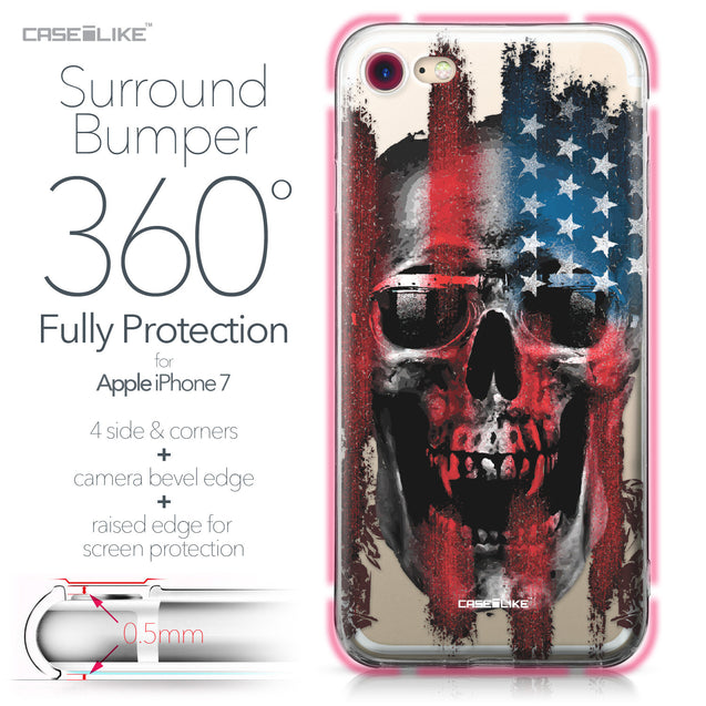 Apple iPhone 7 case Art of Skull 2532 Bumper Case Protection | CASEiLIKE.com