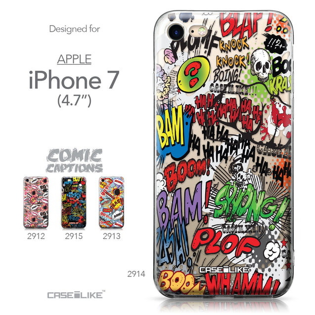 Apple iPhone 7 case Comic Captions 2914 Collection | CASEiLIKE.com
