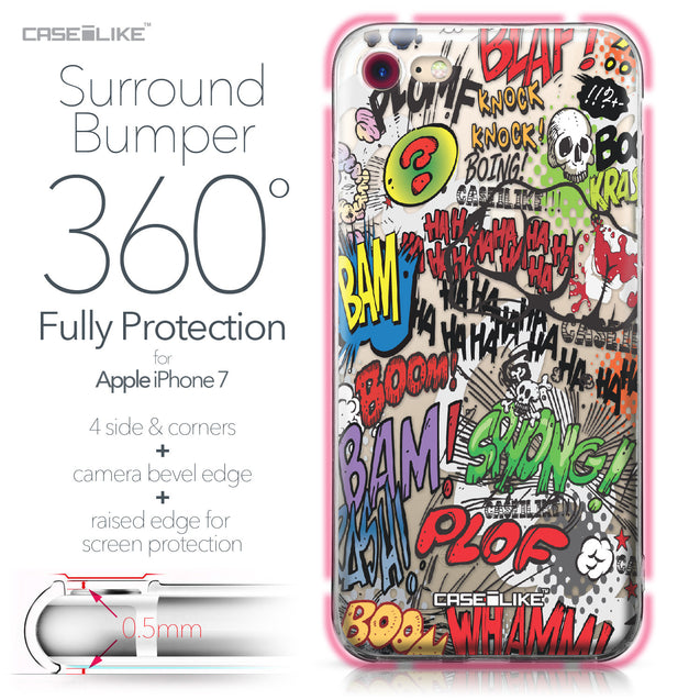 Apple iPhone 7 case Comic Captions 2914 Bumper Case Protection | CASEiLIKE.com