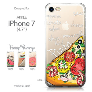 Apple iPhone 7 case Pizza 4822 Collection | CASEiLIKE.com