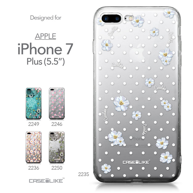 Apple iPhone 7 Plus case Watercolor Floral 2235 Collection | CASEiLIKE.com