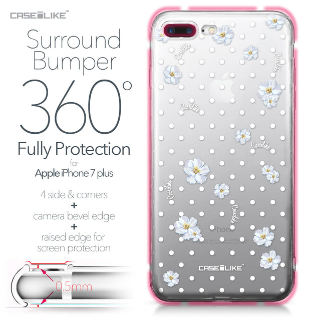 Apple iPhone 7 Plus case Watercolor Floral 2235 Bumper Case Protection | CASEiLIKE.com