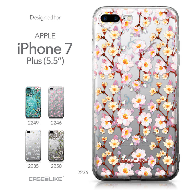 Apple iPhone 7 Plus case Watercolor Floral 2236 Collection | CASEiLIKE.com