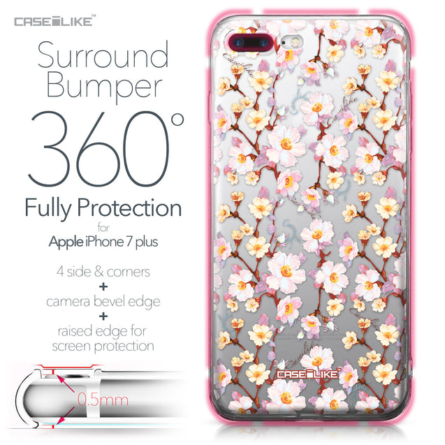 Apple iPhone 7 Plus case Watercolor Floral 2236 Bumper Case Protection | CASEiLIKE.com