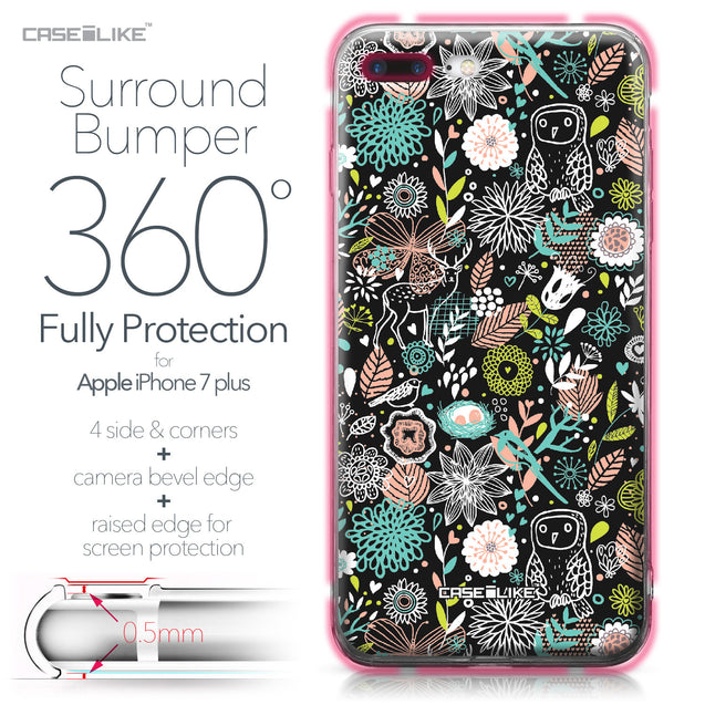 Apple iPhone 7 Plus case Spring Forest Black 2244 Bumper Case Protection | CASEiLIKE.com