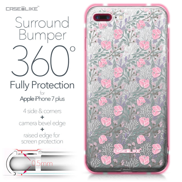 Apple iPhone 7 Plus case Flowers Herbs 2246 Bumper Case Protection | CASEiLIKE.com