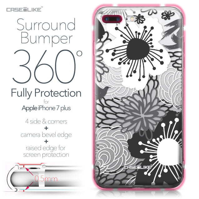 Apple iPhone 7 Plus case Japanese Floral 2256 Bumper Case Protection | CASEiLIKE.com