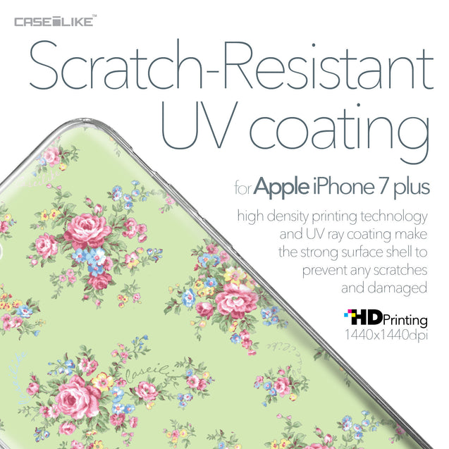 Apple iPhone 7 Plus case Floral Rose Classic 2262 with UV-Coating Scratch-Resistant Case | CASEiLIKE.com