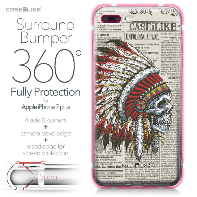Apple iPhone 7 Plus case Art of Skull 2522 Bumper Case Protection | CASEiLIKE.com