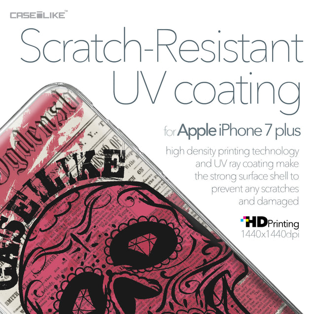 Apple iPhone 7 Plus case Art of Skull 2523 with UV-Coating Scratch-Resistant Case | CASEiLIKE.com