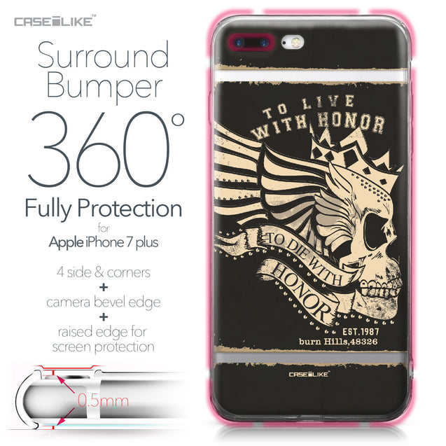 Apple iPhone 7 Plus case Art of Skull 2529 Bumper Case Protection | CASEiLIKE.com