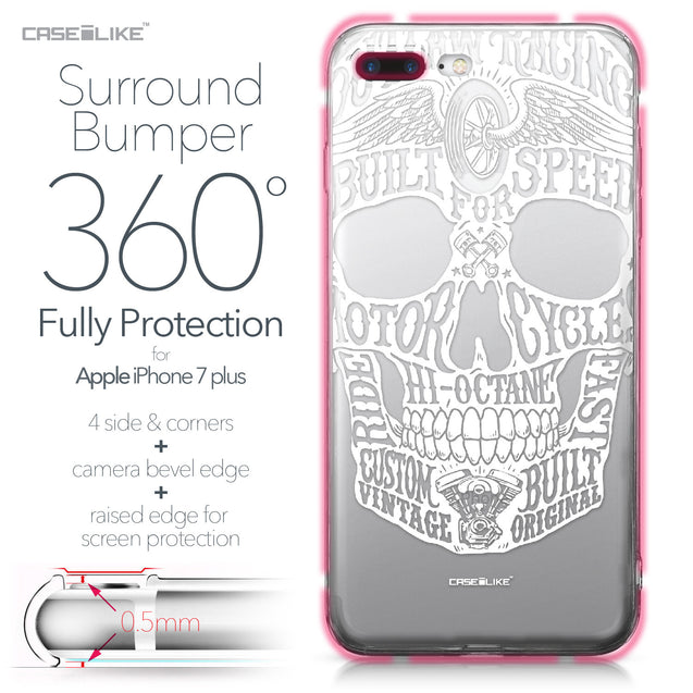 Apple iPhone 7 Plus case Art of Skull 2530 Bumper Case Protection | CASEiLIKE.com