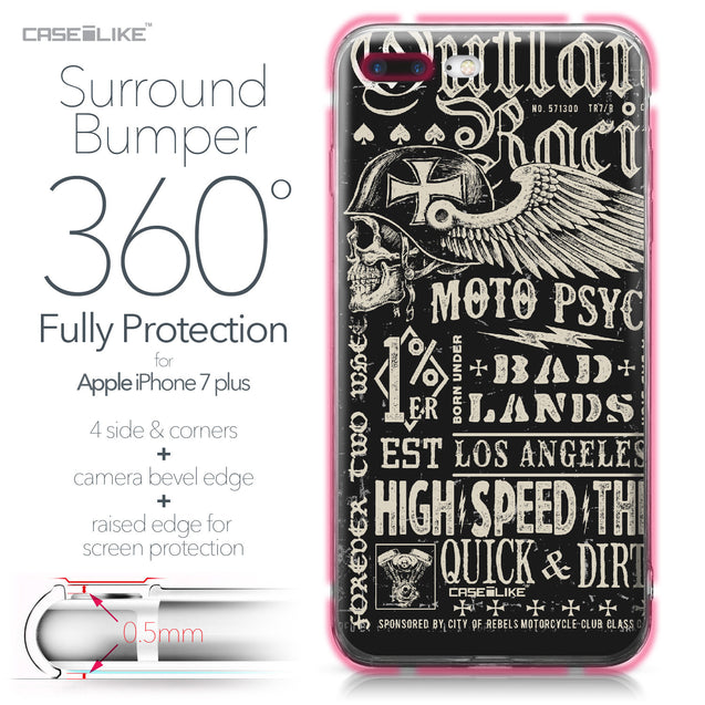 Apple iPhone 7 Plus case Art of Skull 2531 Bumper Case Protection | CASEiLIKE.com