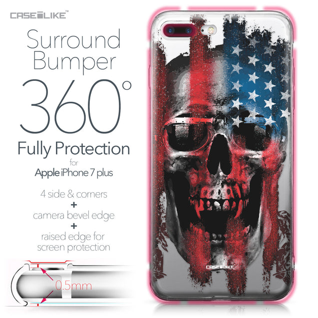 Apple iPhone 7 Plus case Art of Skull 2532 Bumper Case Protection | CASEiLIKE.com