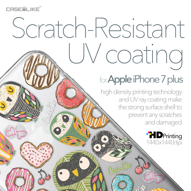 Apple iPhone 7 Plus case Owl Graphic Design 3315 with UV-Coating Scratch-Resistant Case | CASEiLIKE.com