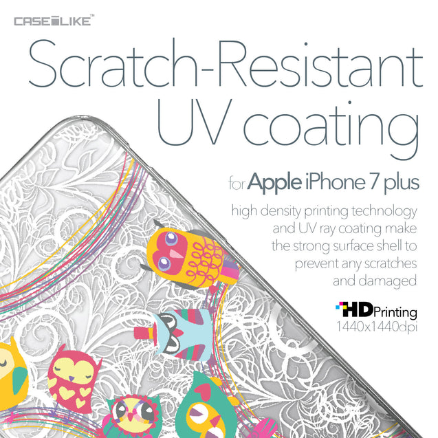 Apple iPhone 7 Plus case Owl Graphic Design 3316 with UV-Coating Scratch-Resistant Case | CASEiLIKE.com