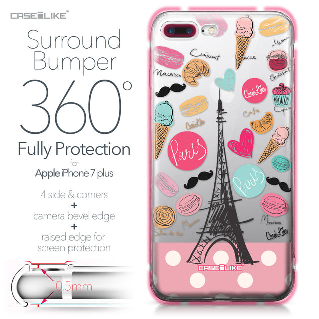 Apple iPhone 7 Plus case Paris Holiday 3904 Bumper Case Protection | CASEiLIKE.com