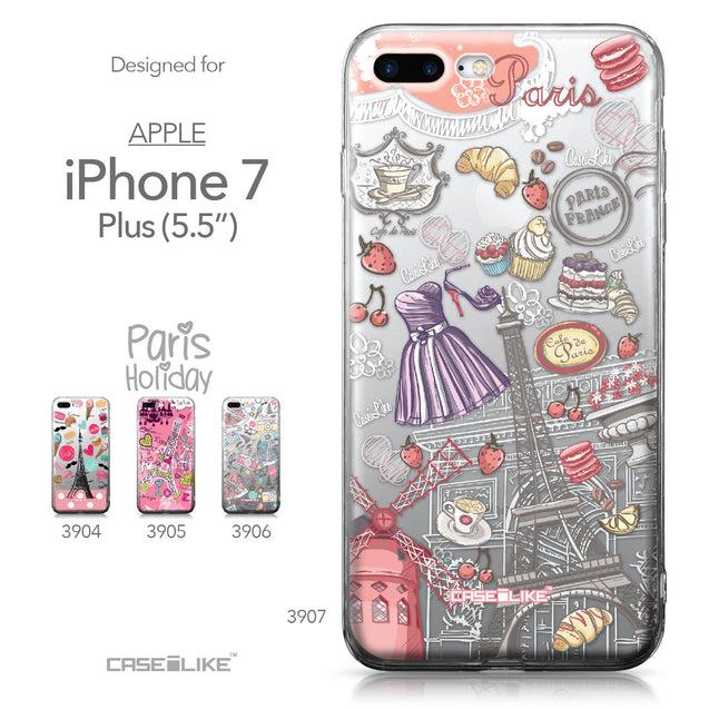 Apple iPhone 7 Plus case Paris Holiday 3907 Collection | CASEiLIKE.com