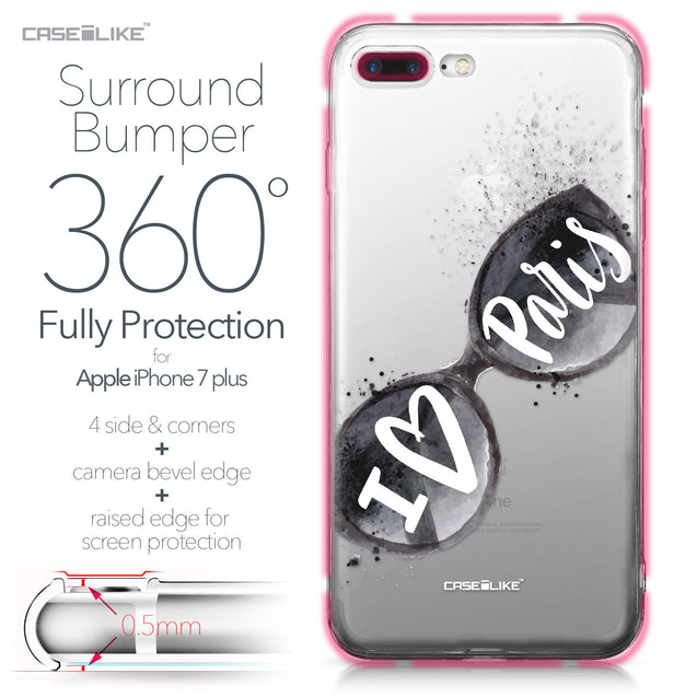 Apple iPhone 7 Plus case Paris Holiday 3911 Bumper Case Protection | CASEiLIKE.com