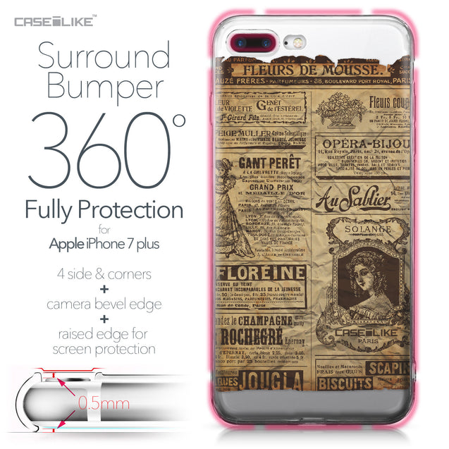 Apple iPhone 7 Plus case Vintage Newspaper Advertising 4819 Bumper Case Protection | CASEiLIKE.com